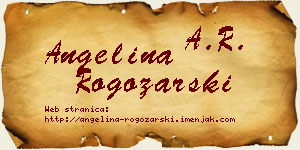 Angelina Rogožarski vizit kartica